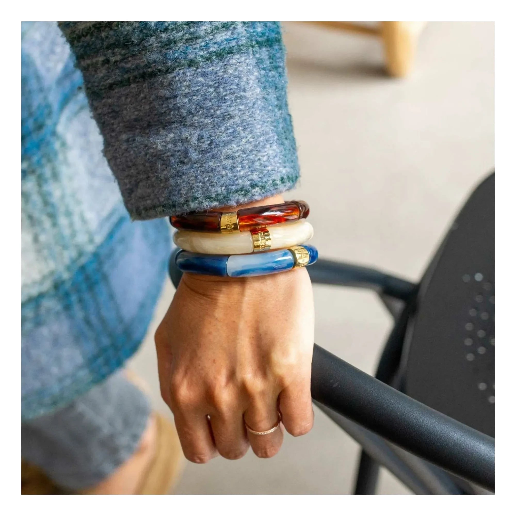 Parabaya - Igarape 2 Bracelets | Blue
