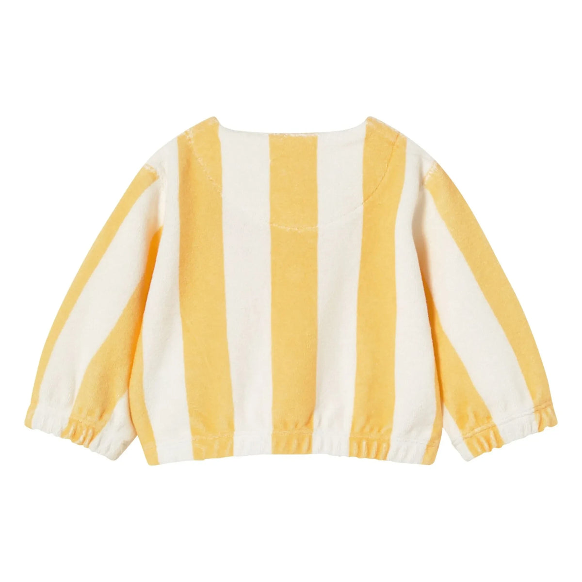 Tinycottons - Striped Organic Cotton Sweatshirt | Yellow