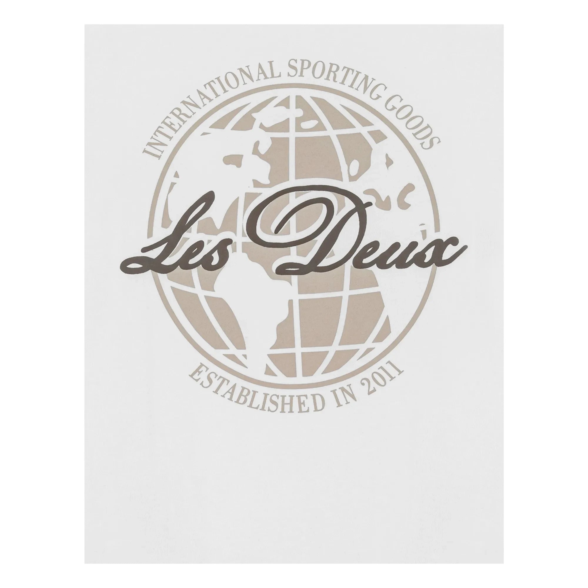 Les Deux - Globe Les Deux T-shirt Organic cotton | White