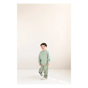Jenest - Happy Bird Organic Cotton Sweatshirt | Almond Green