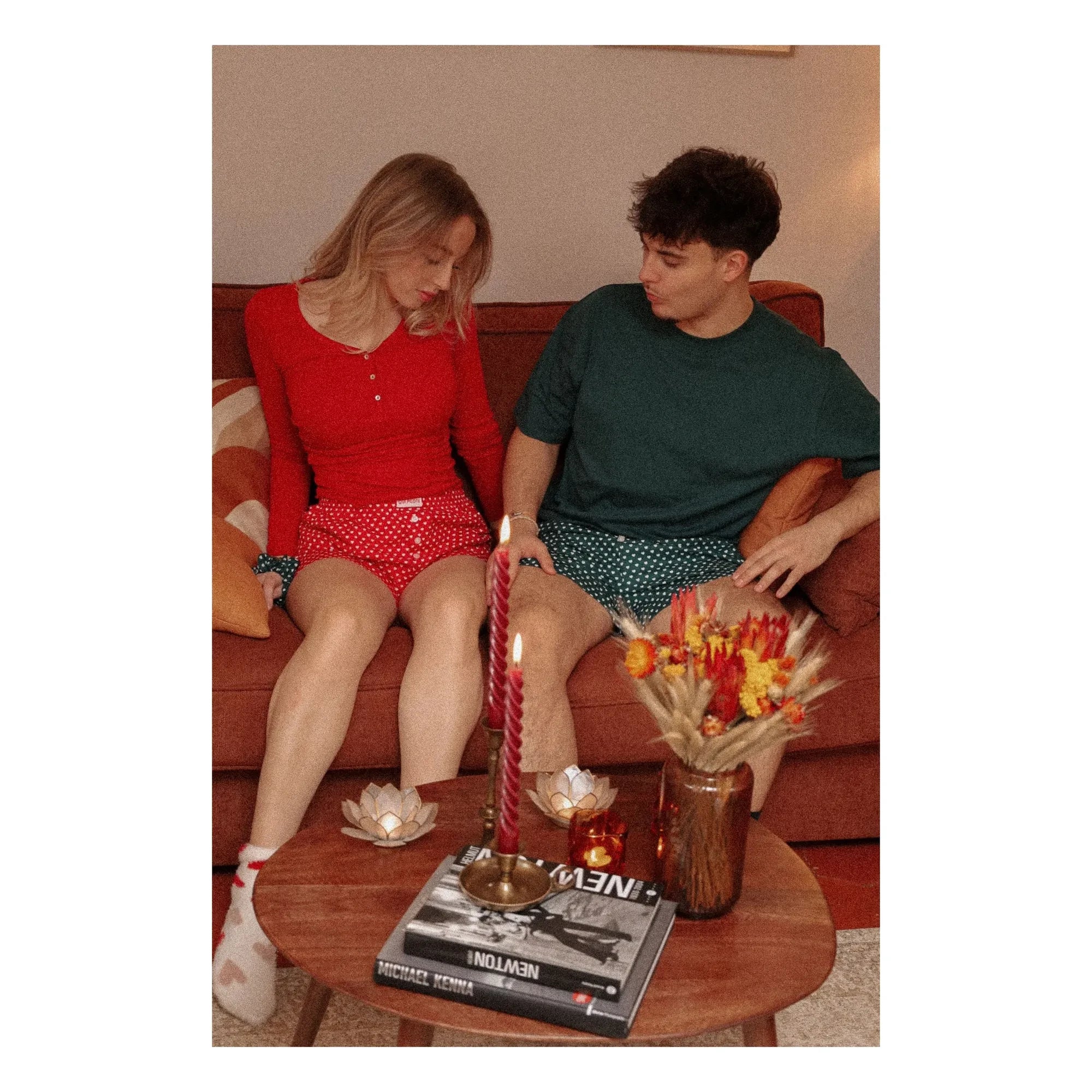 C'est moi qui pilote - Heart-shaped Underwear | Red