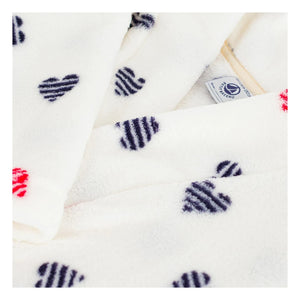 Petit Bateau - Striped Heart Sleepwear | White