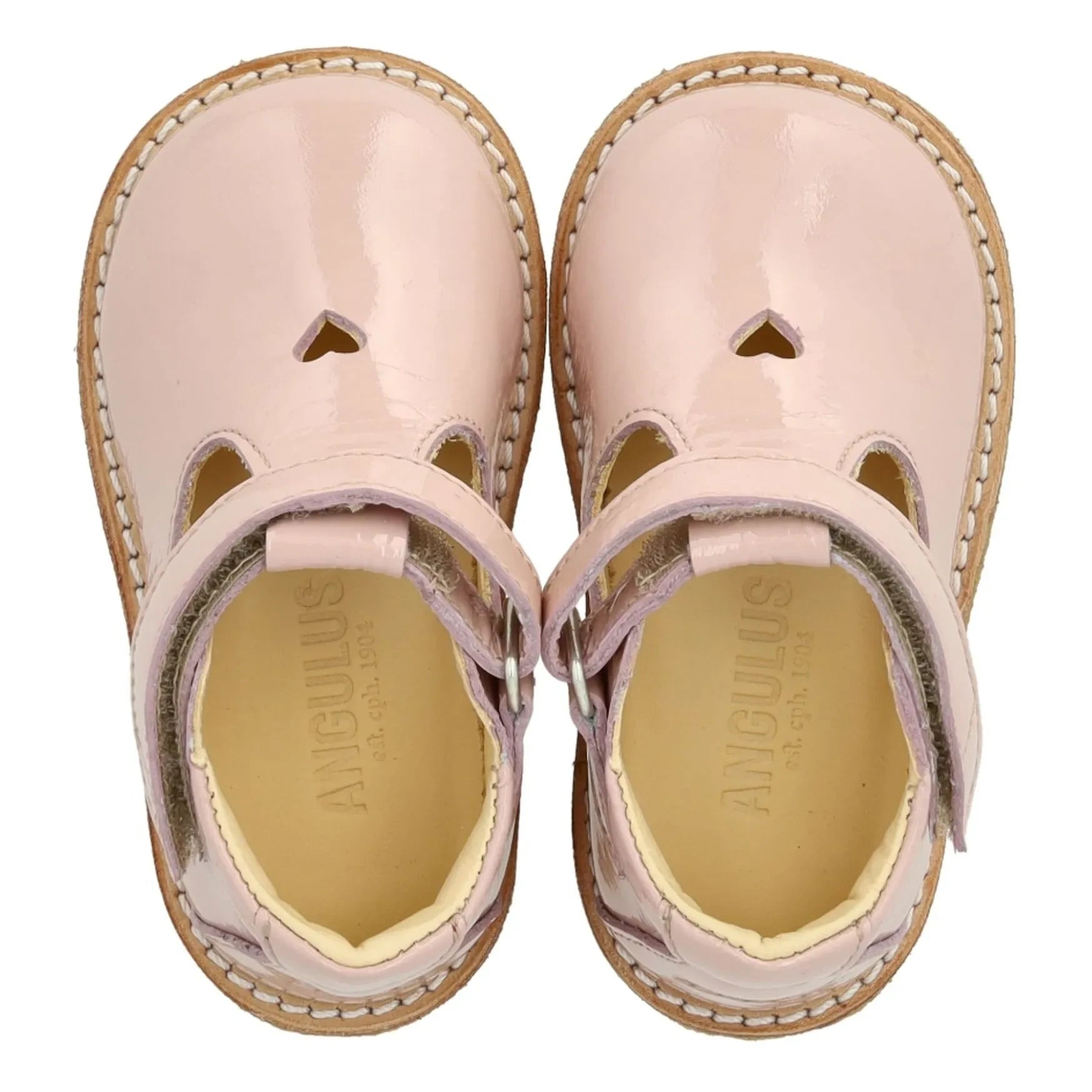 Angulus - Mary Jane Baby Shoes | Light Pink