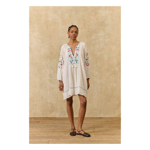 Louise Misha - Janicianne organic cotton dress | White