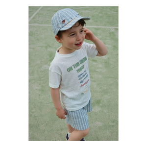 Konges Sløjd - Elliot Organic Cotton Striped Hat | Blue