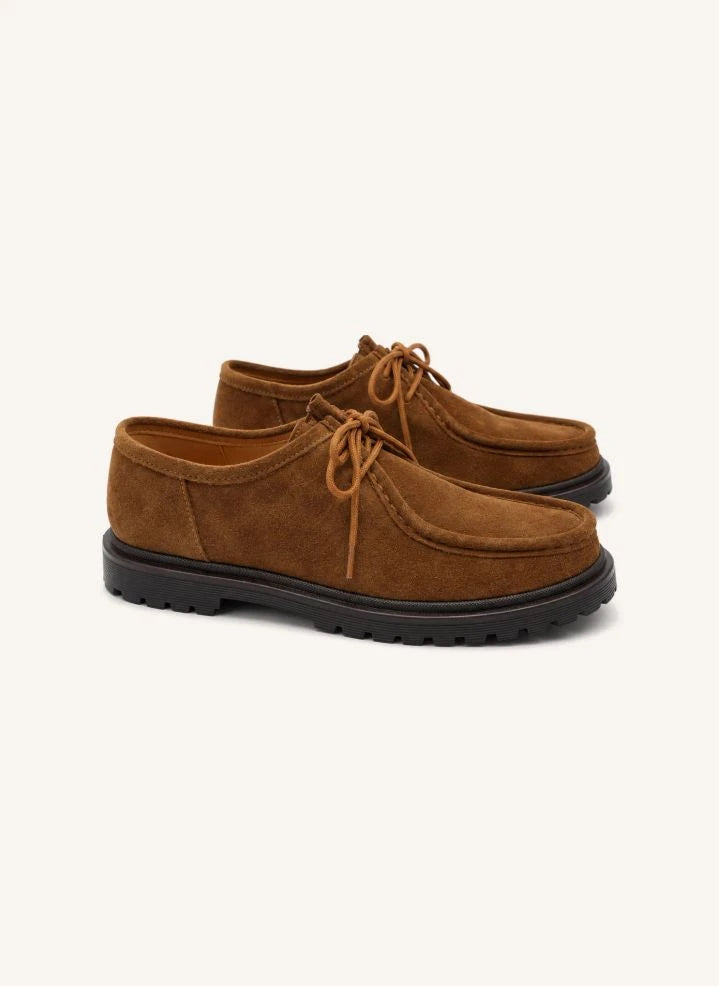 Smallable Kid - Coleman Suede Derby Shoes | Caramel