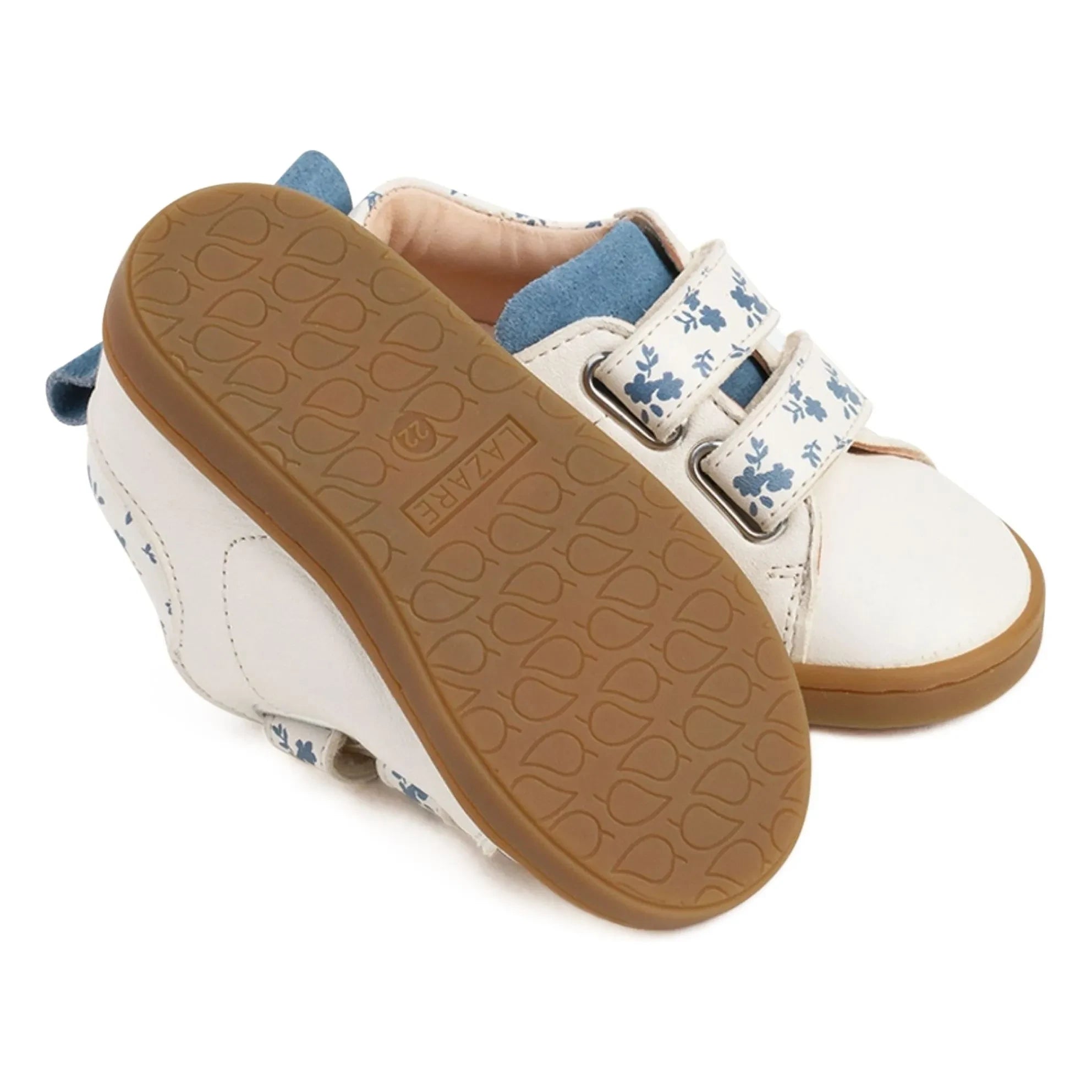 Lazare - Mahaut Floral Pattern Scratch Sneakers | Ivory