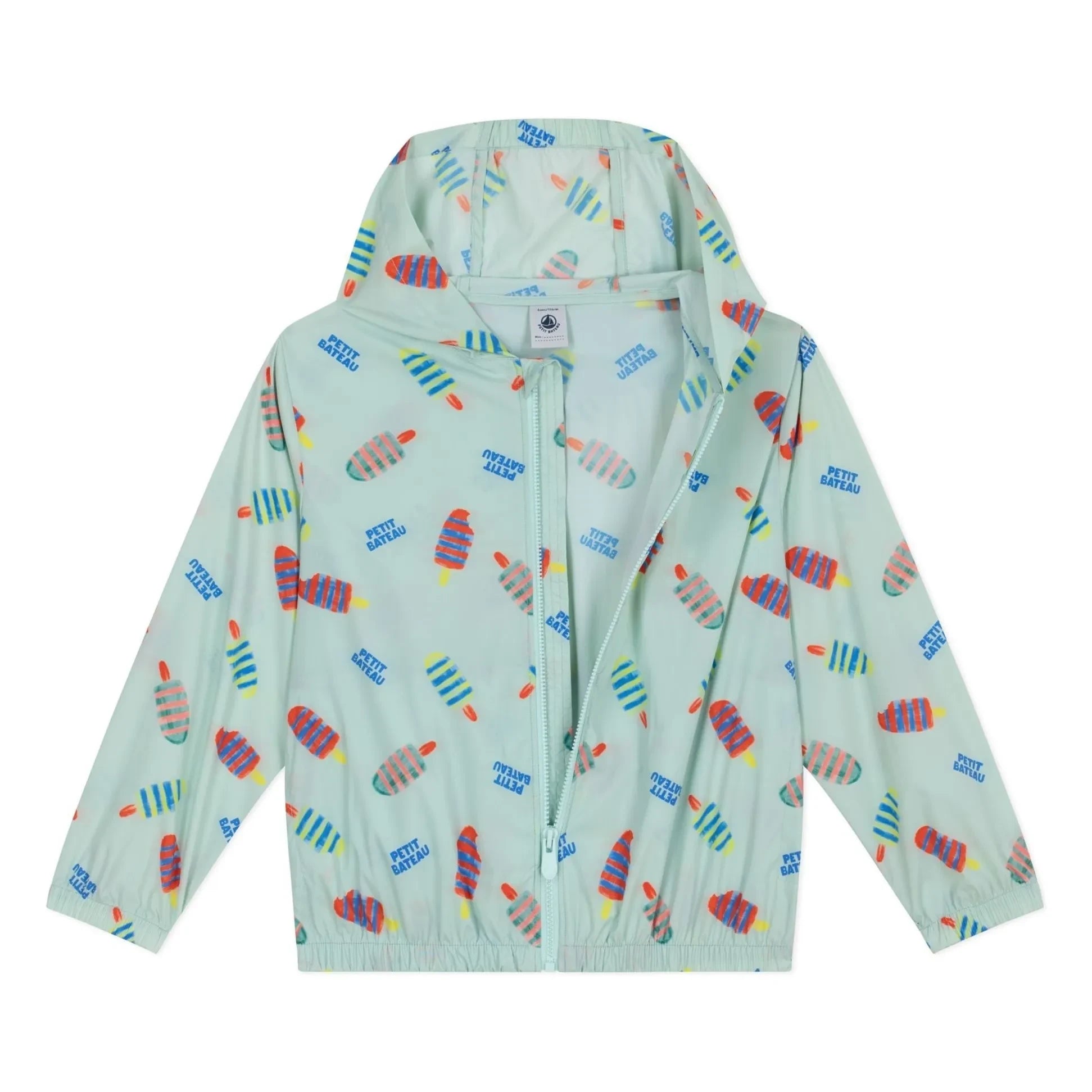 Petit Bateau - Floral Pattern Raincoat | White
