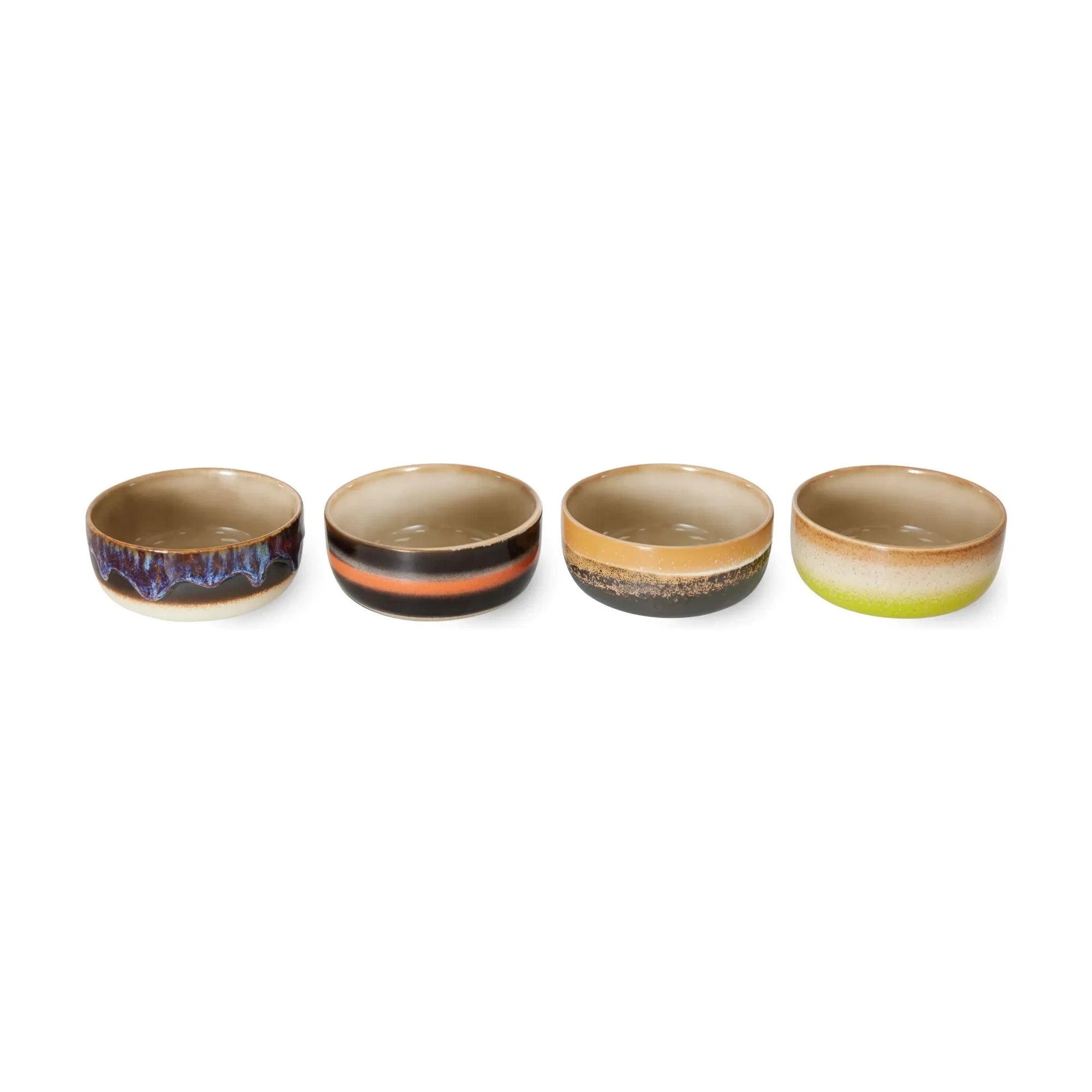HKliving - Stone Ceramic Bowl - Set of 4
