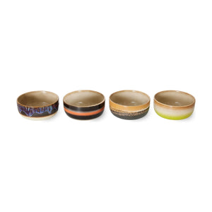 HKliving - Stone Ceramic Bowl - Set of 4