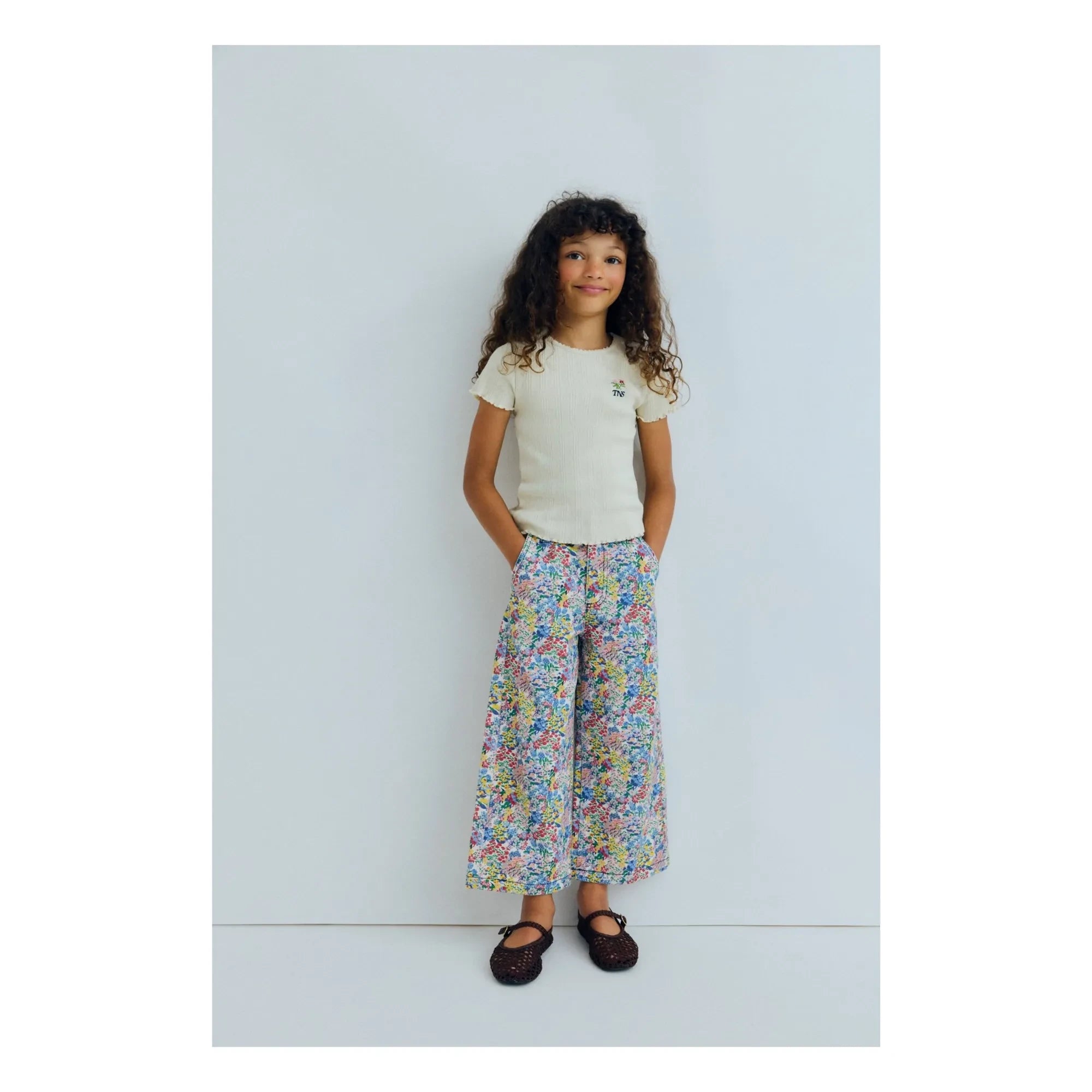 the new society - Lily Floral Jeans | Blue