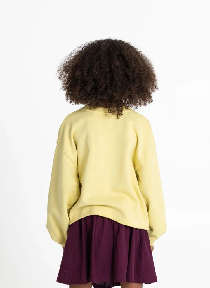 Hundred Pieces - Belmont Lucky Organic Cotton Sweatshirt | Light Yellow
