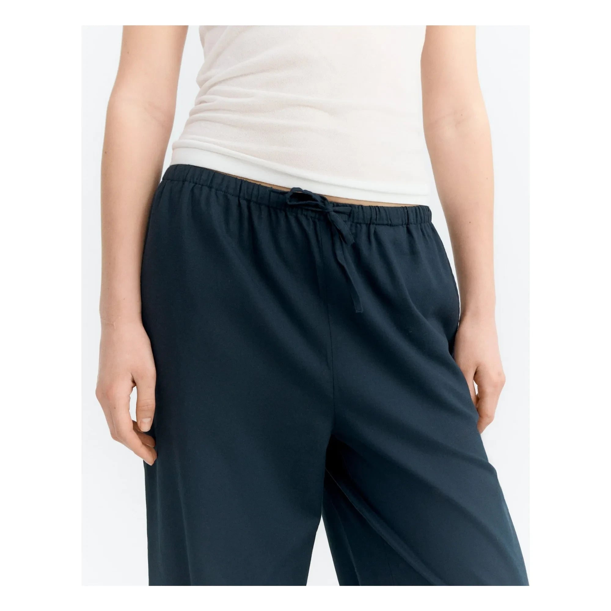 Thinking Mu - Brigitte Fish organic cotton trousers | Navy Blue