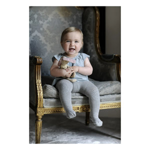 GOBABYGO - Non-slip tights with knee and foot grips | Gray