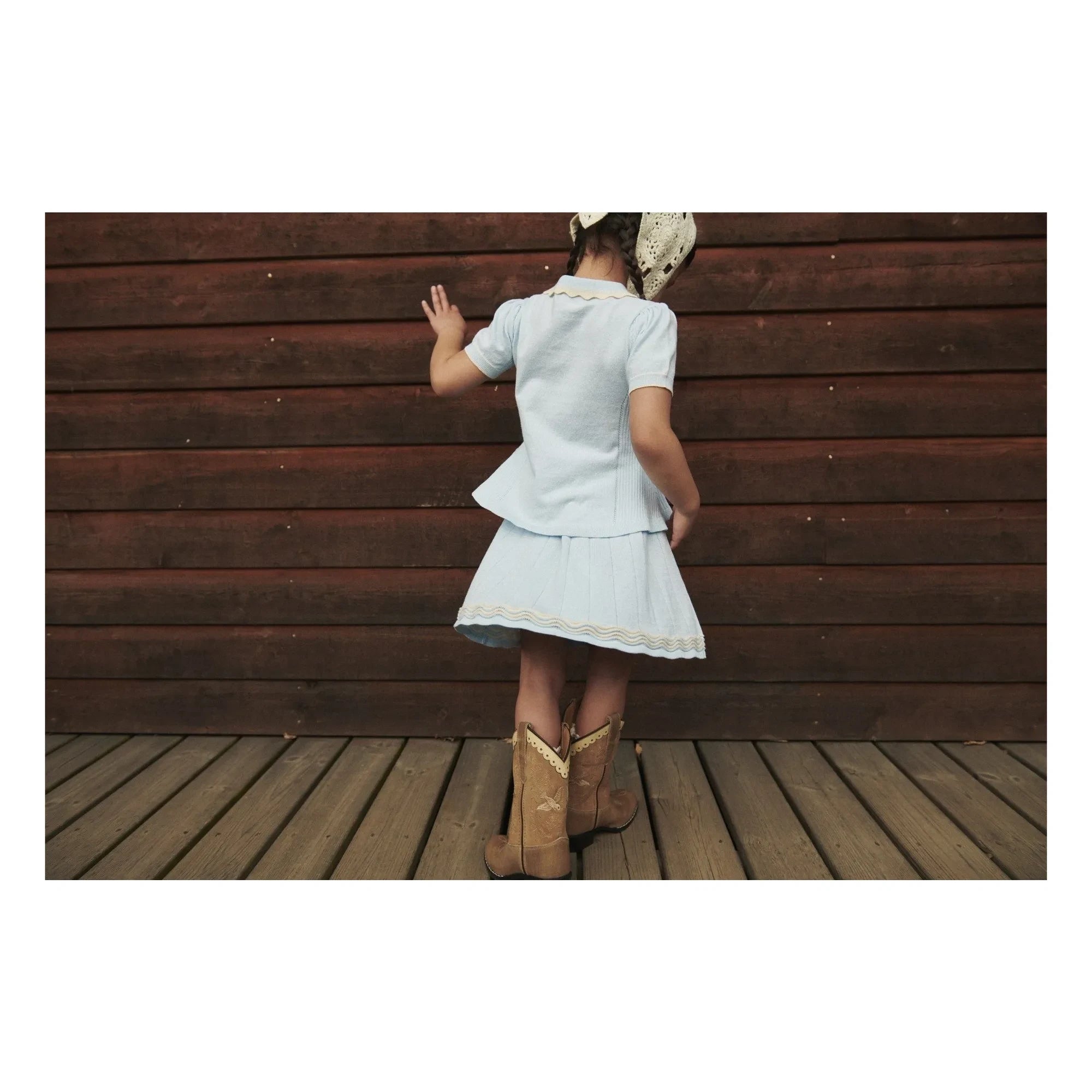 Copenhagen Colors - Tennis Skirt Made of Organic Cotton | Ice Blue