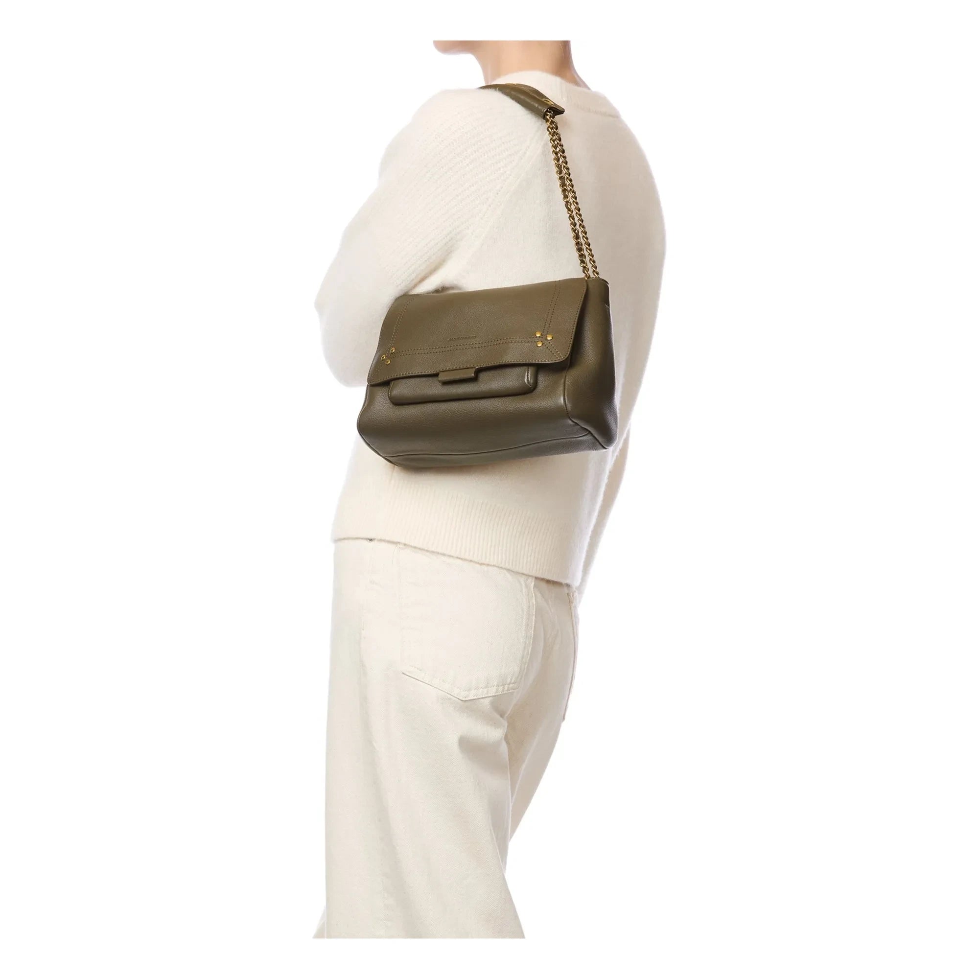 Jérôme Dreyfuss - Lulu M Bag Goat | Khaki
