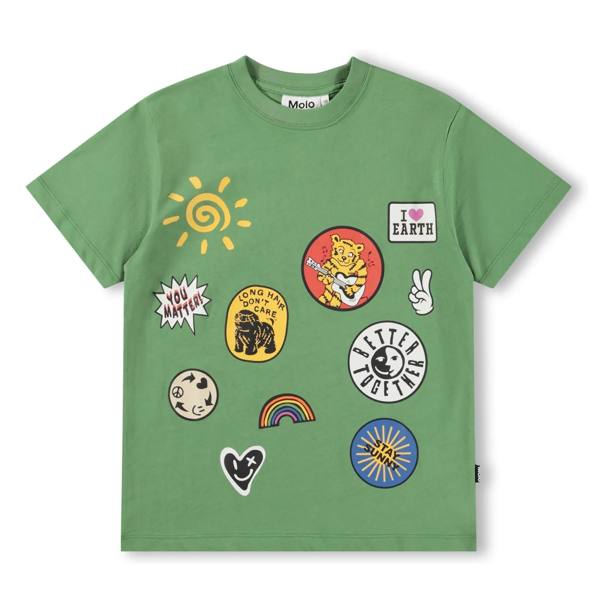 Molo - Riley T-shirt Organic cotton patches | Green