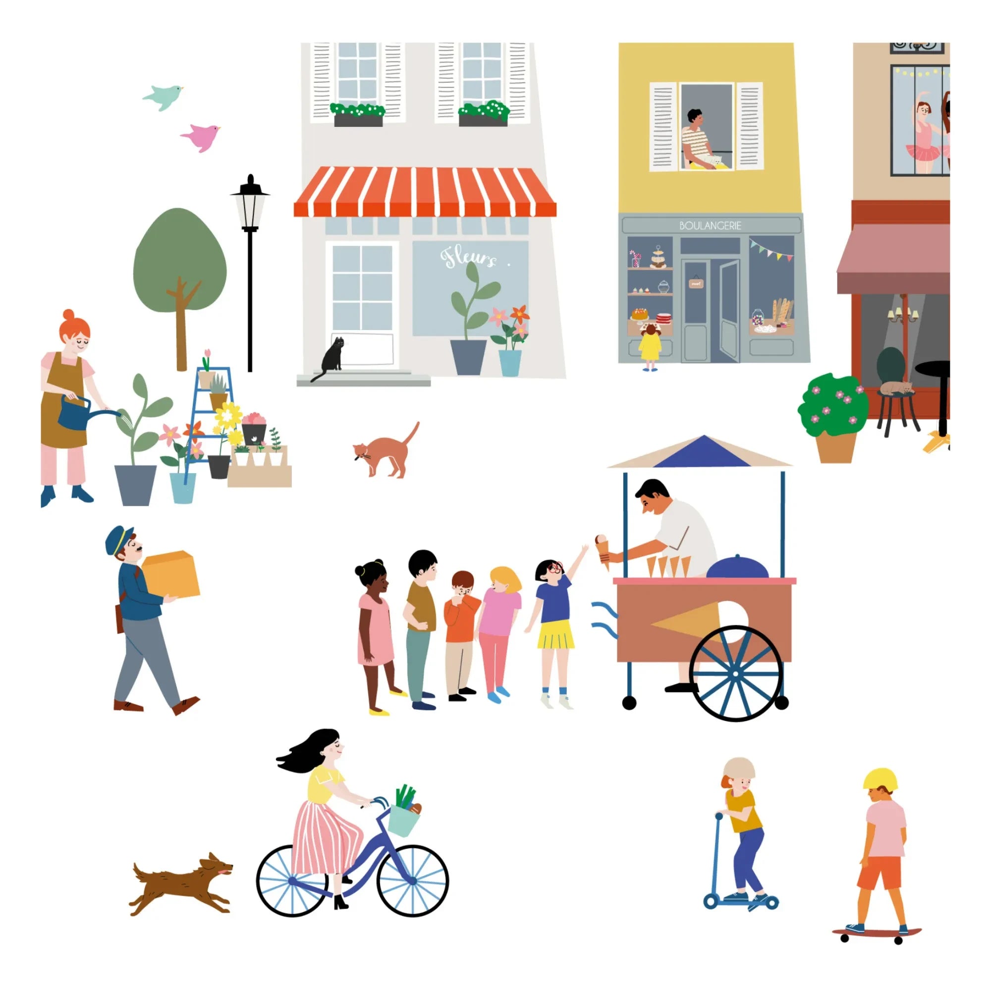 MIMI'lou - Easy My Village Stickers