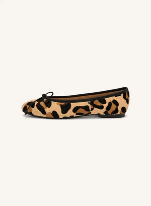 Smallable Kid - Evina Leopard Ballerina Shoes | Ecru