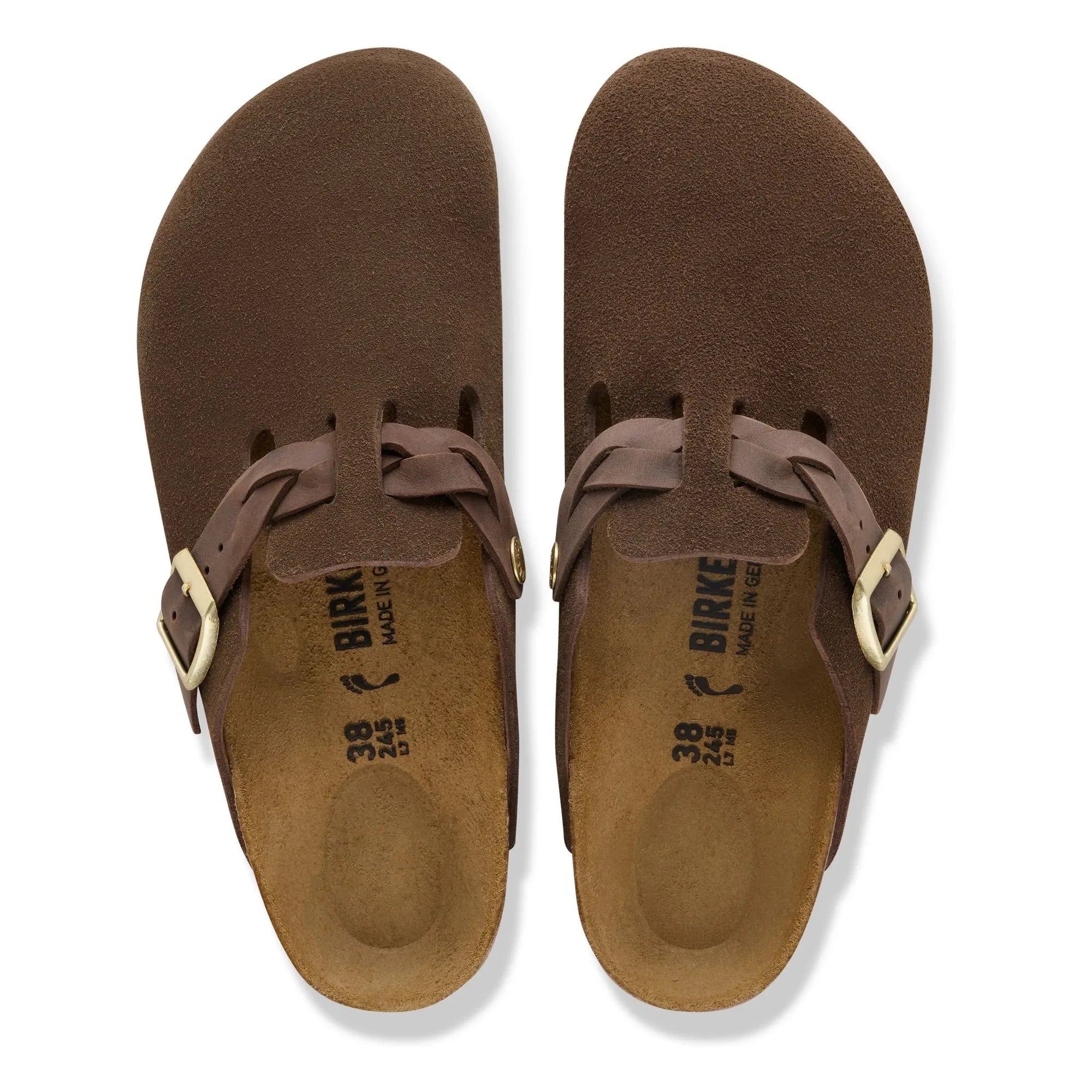 BIRKENSTOCK - Boston Braided Sweden Slippers | Brown