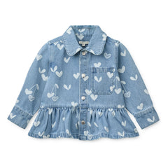 Liewood - Denim Kenza Hearts Jacket | Light Blue