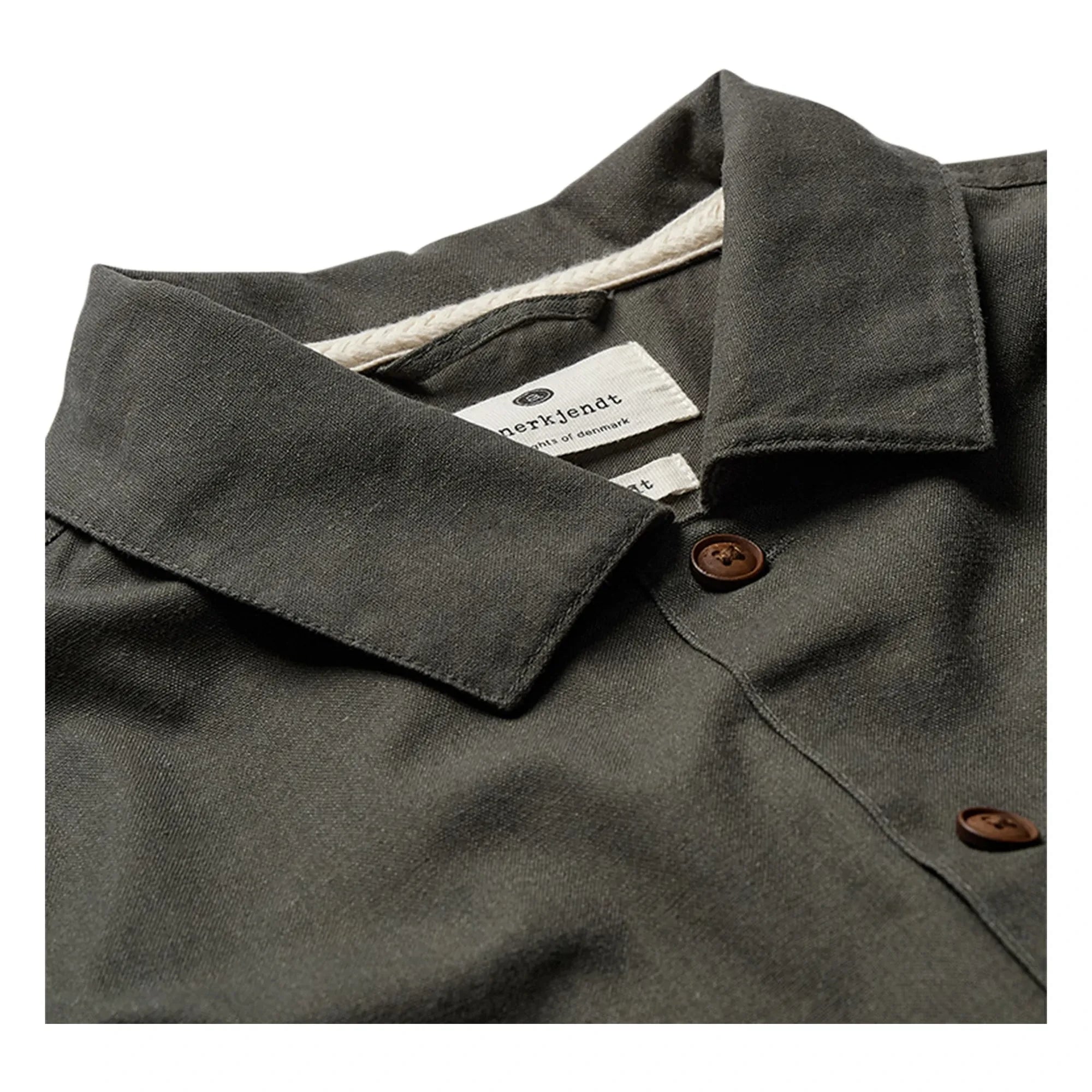 Anerkjendt - Akotto Linen Shirt | Dark Green