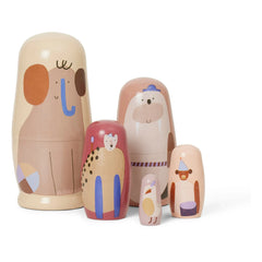 Ferm Living Kids - Critter Matryoshka Dolls