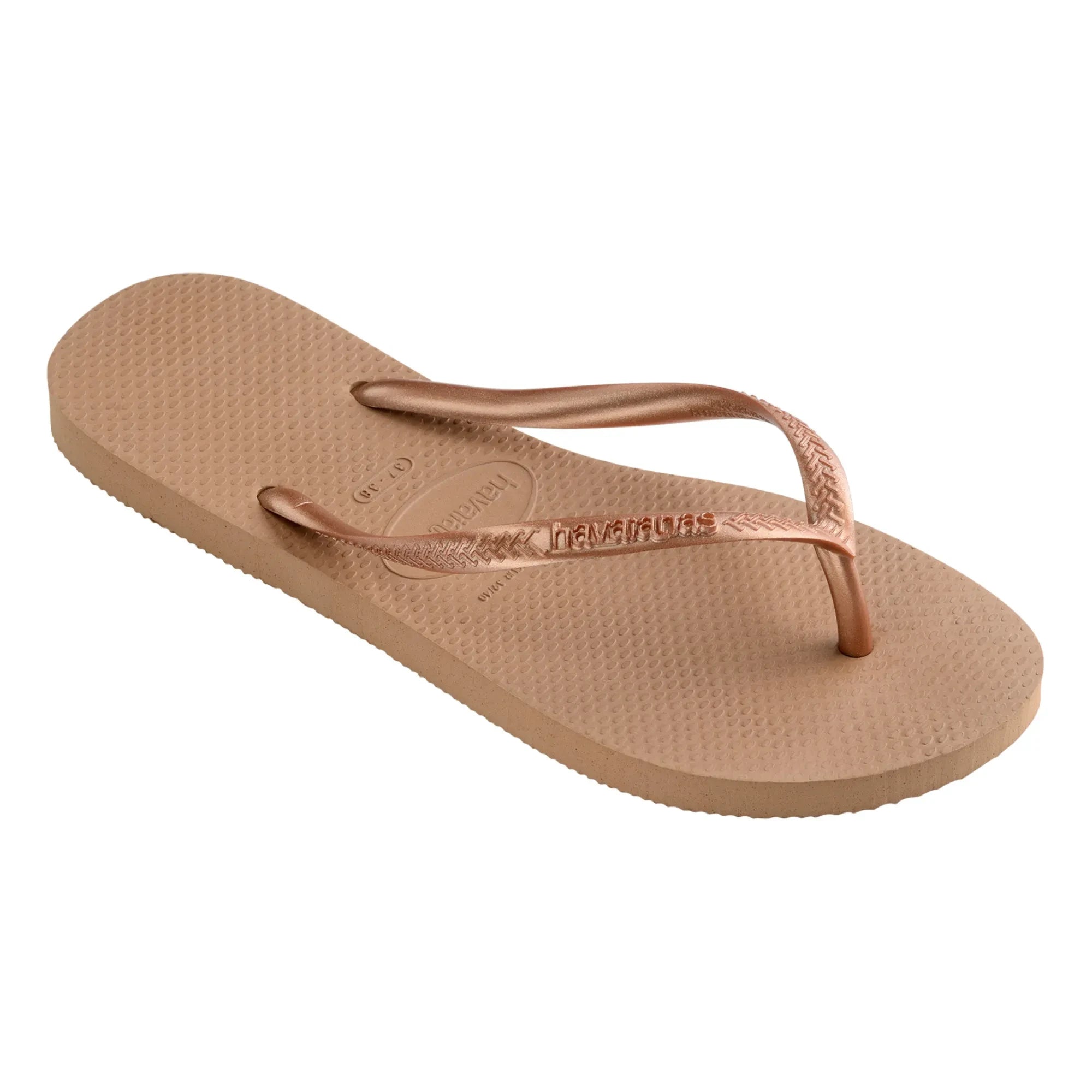 Havaianas - Thin Toe Post Flip Flops | Rose Gold