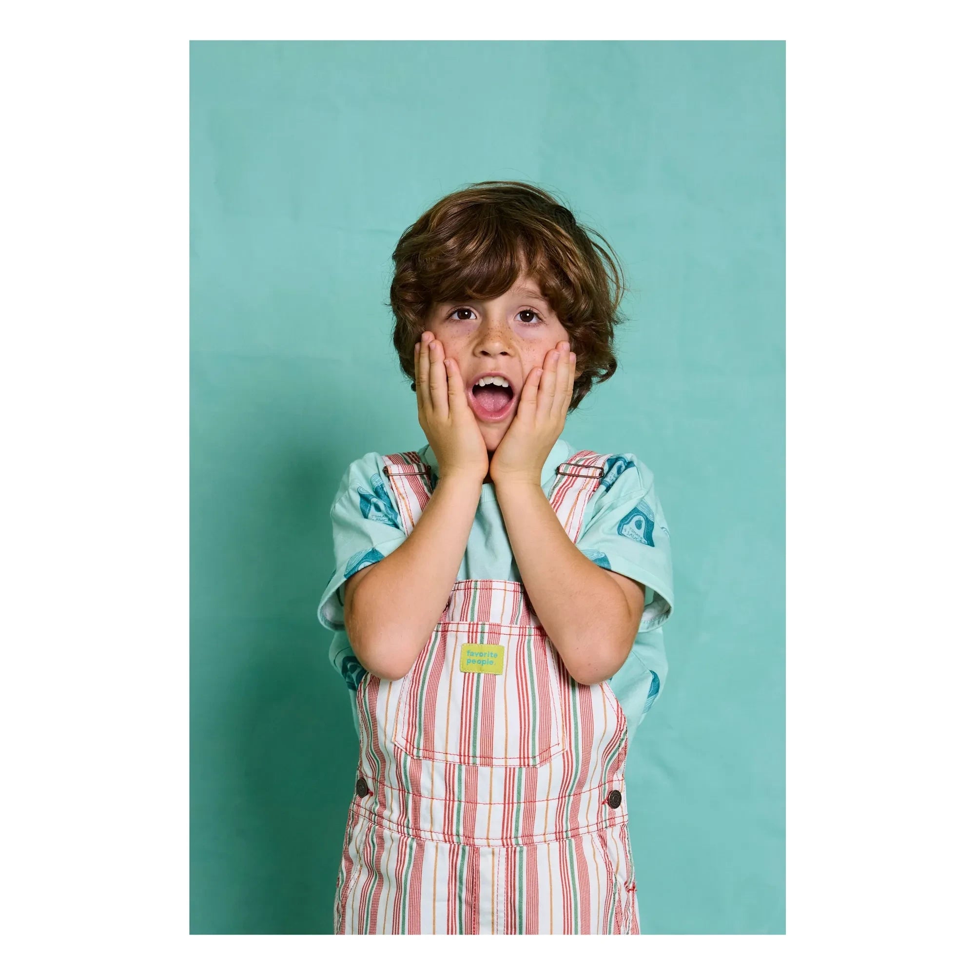 Favorite People - Lasagna Striped Short Jumpsuit | Pink