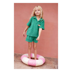 Bonton - Nono Towel Shorts | Emerald Green