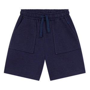 Petit Bateau - Organik Pamuk Bermuda Şort | Koyu Mavi