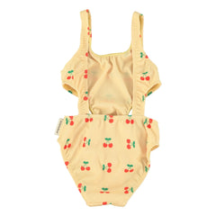 Piupiuchick - Ribbed Cherry Geri Dönüştürülmüş Elyaf Trikini | Sarı