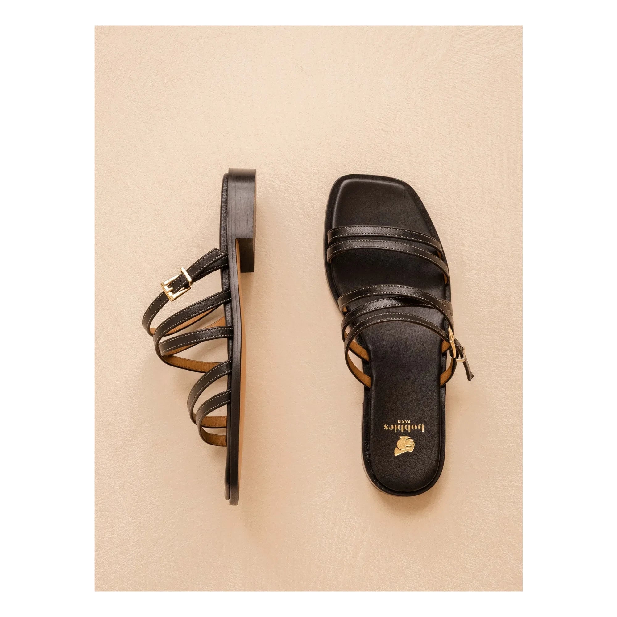 Bobbies - Isys Deri sandaletler | Siyah