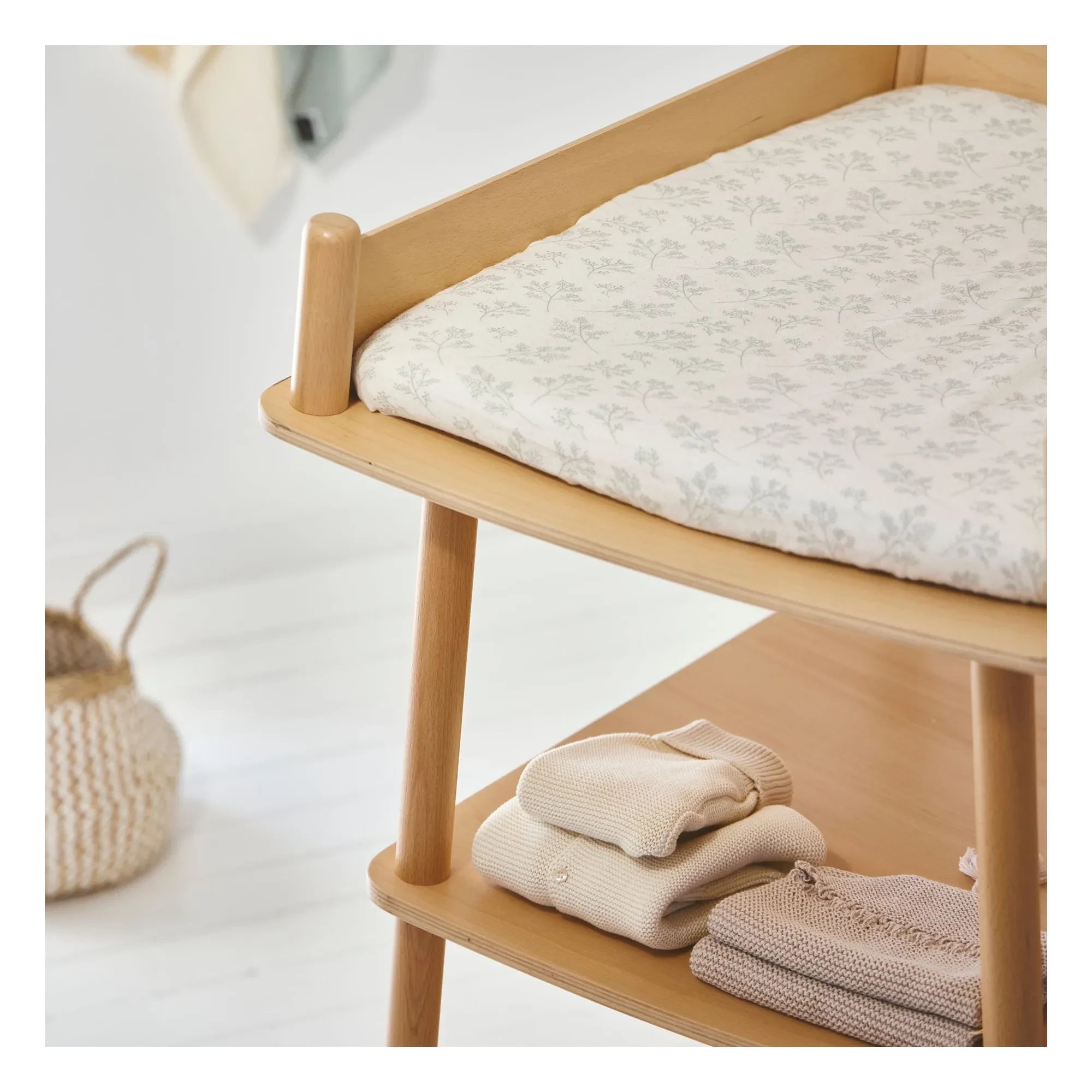 Charlie Crane - Changing table and mattress | Beech