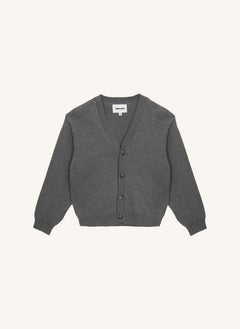 Smallable Kid - Harcourt Organic Cotton Cardigan | Grey Melange