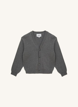 Smallable Kid - Harcourt Organic Cotton Cardigan | Grey Melange