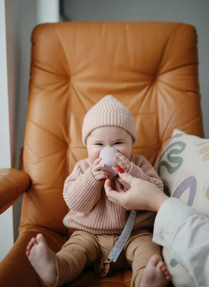 Mushie - Silicone Baby Cup | Lilac