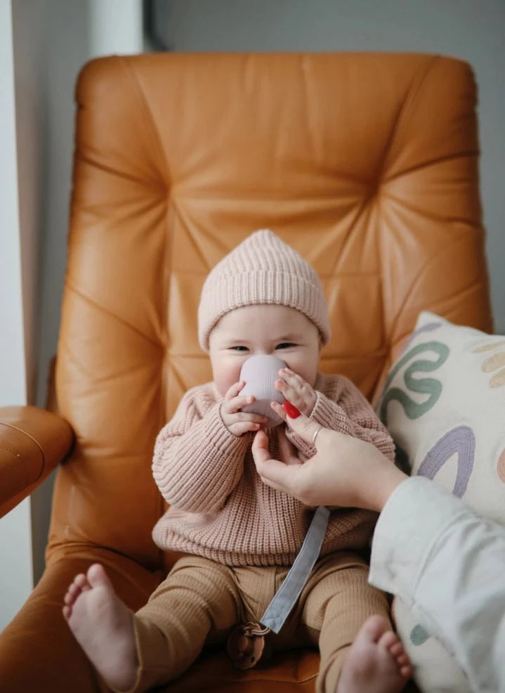 Mushie - Silicone Baby Cup | Lilac