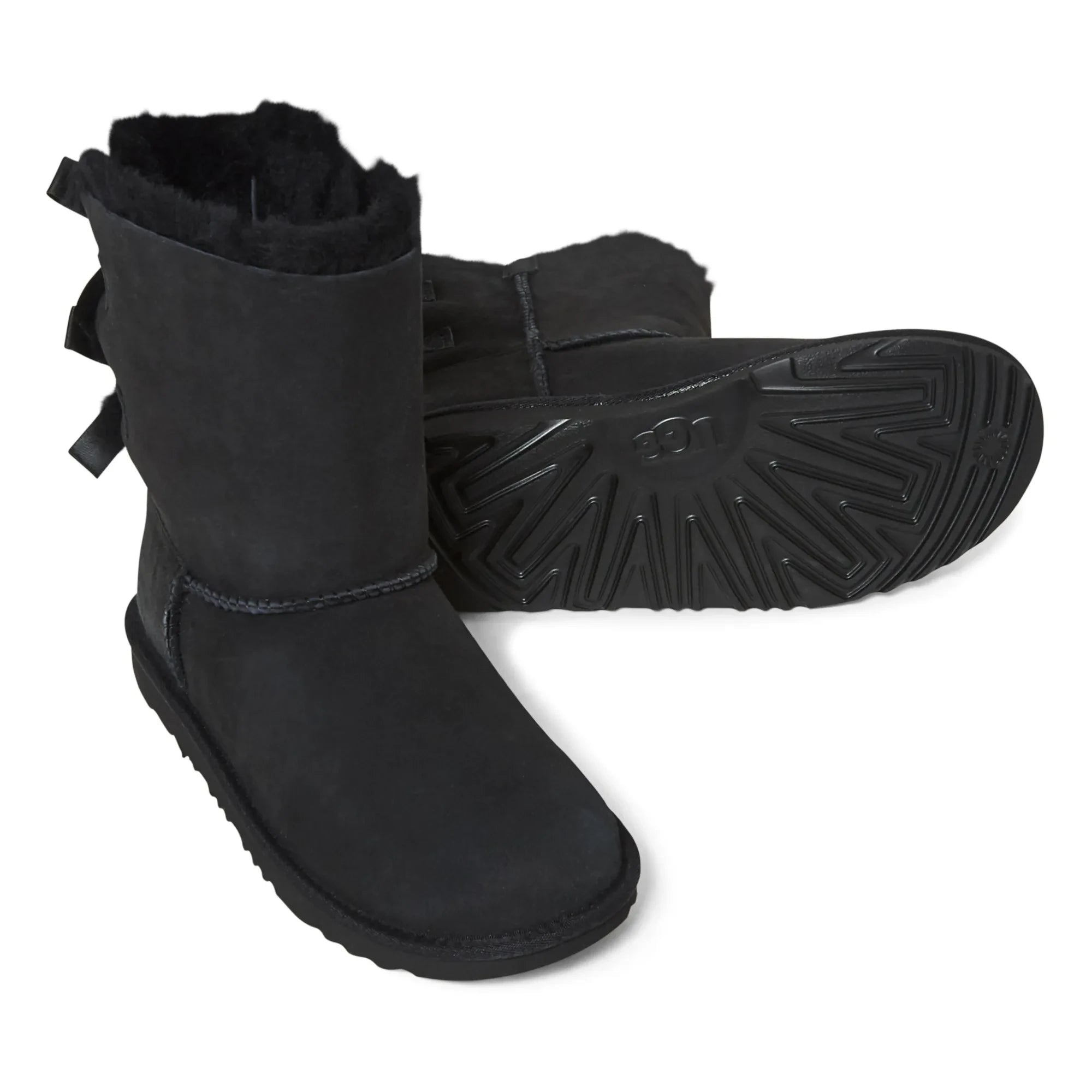 UGG - Bailey Bow Lined Suede Boots | Black