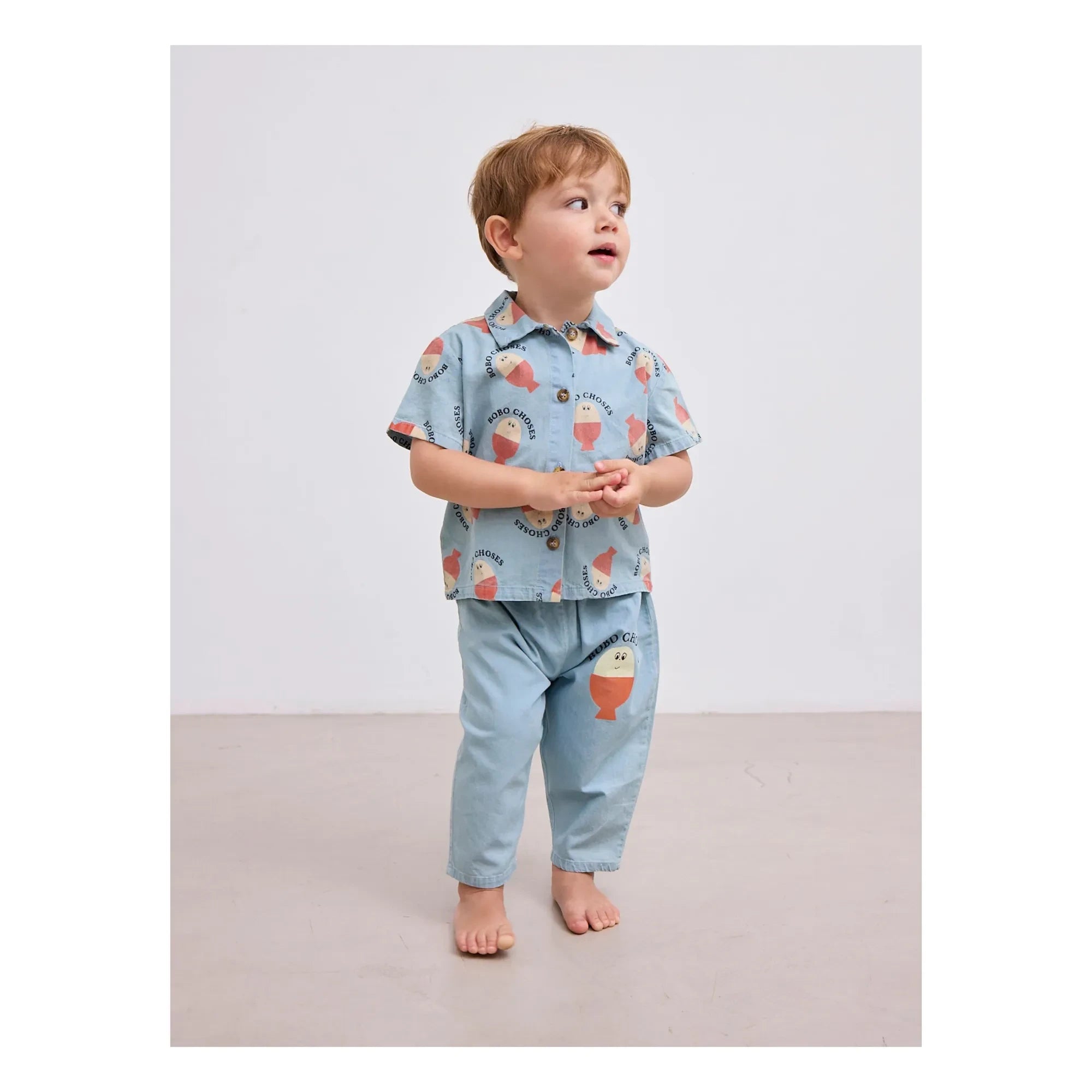 Bobo Choses - Bobo Denim Açık Renk Gömlek | Mavi