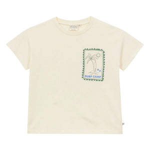 Arsène et Les Pipelettes - Surf Camp Organic Cotton T-Shirt | Off-White