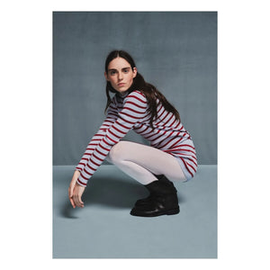 Bobo Choses - Striped Organic Cotton and Merino Wool Sweater | Light Blue