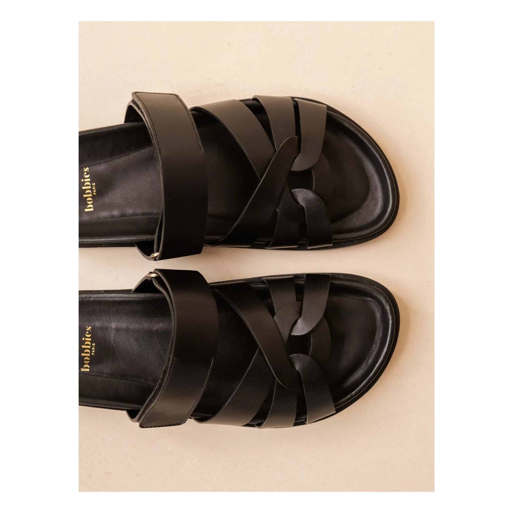 Bobbies - Atlas Leather Sandals | Black
