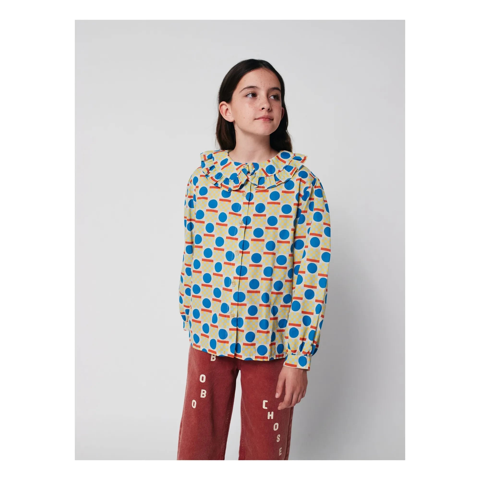 Bobo Choses - Geometric Organic Cotton Blouse | Off-white