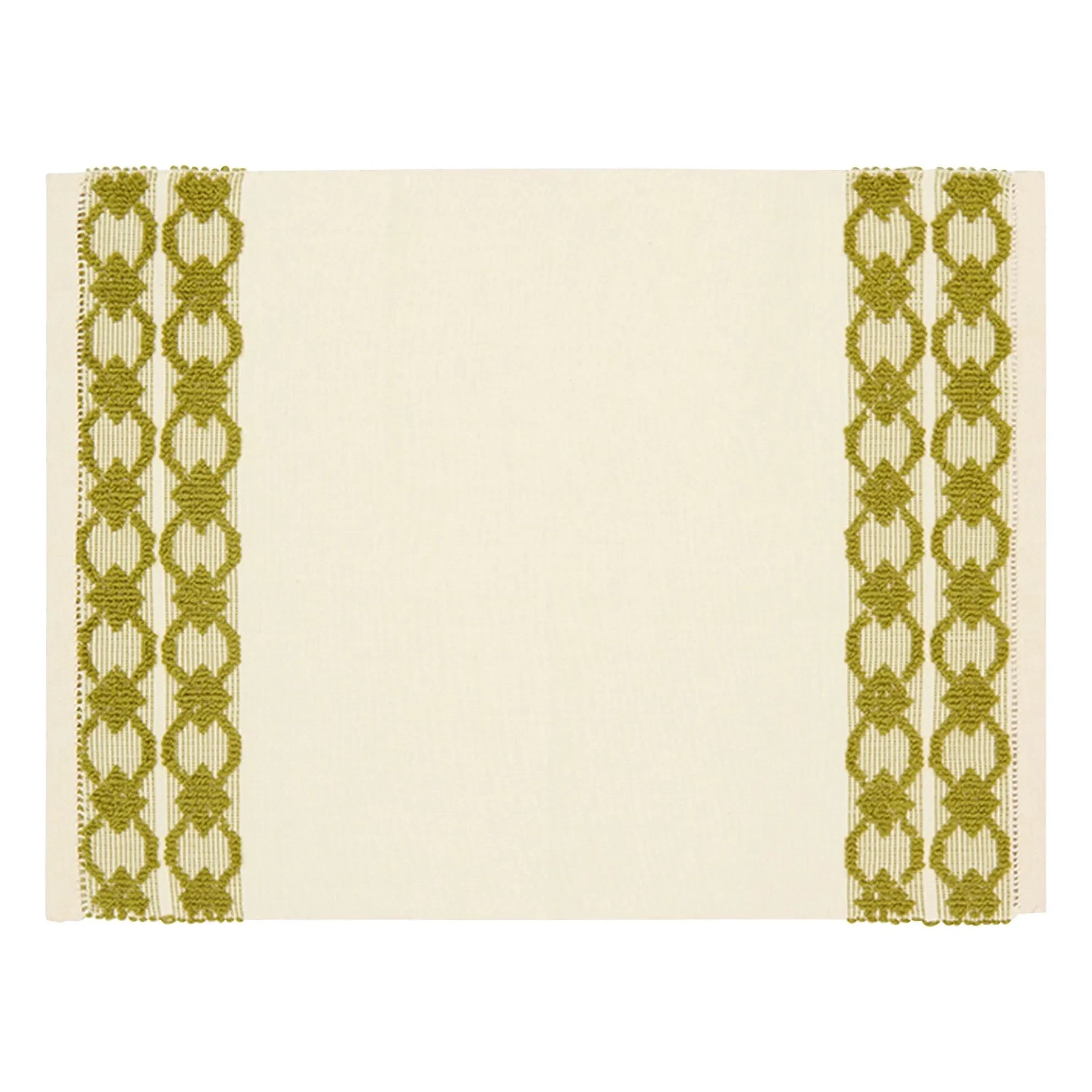House of Capricorn - Isabel embroidered placemat | Green
