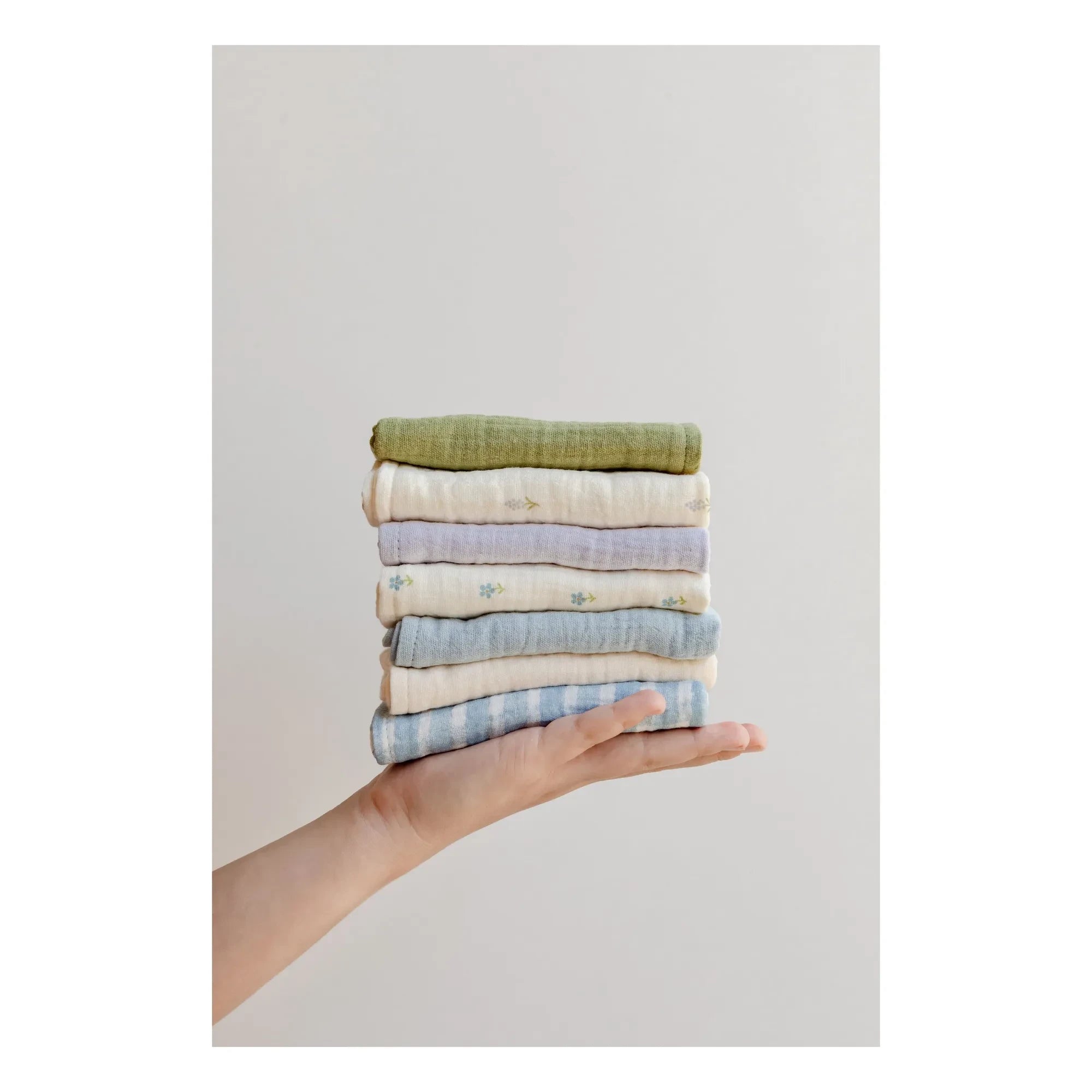 Soft Spot - Organic Cotton Cottage Towels - Set of 7 | Blue