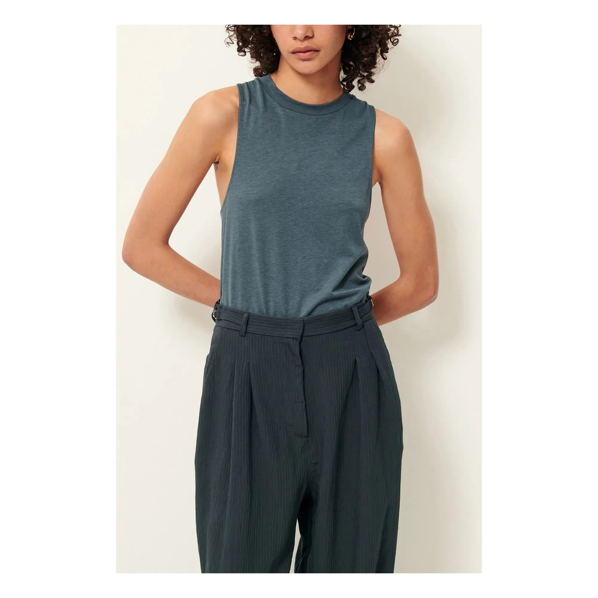 Sessùn - Diven T-Shirt | Gray Blue