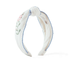 Gingersnaps - Primrose Linen Headband | White
