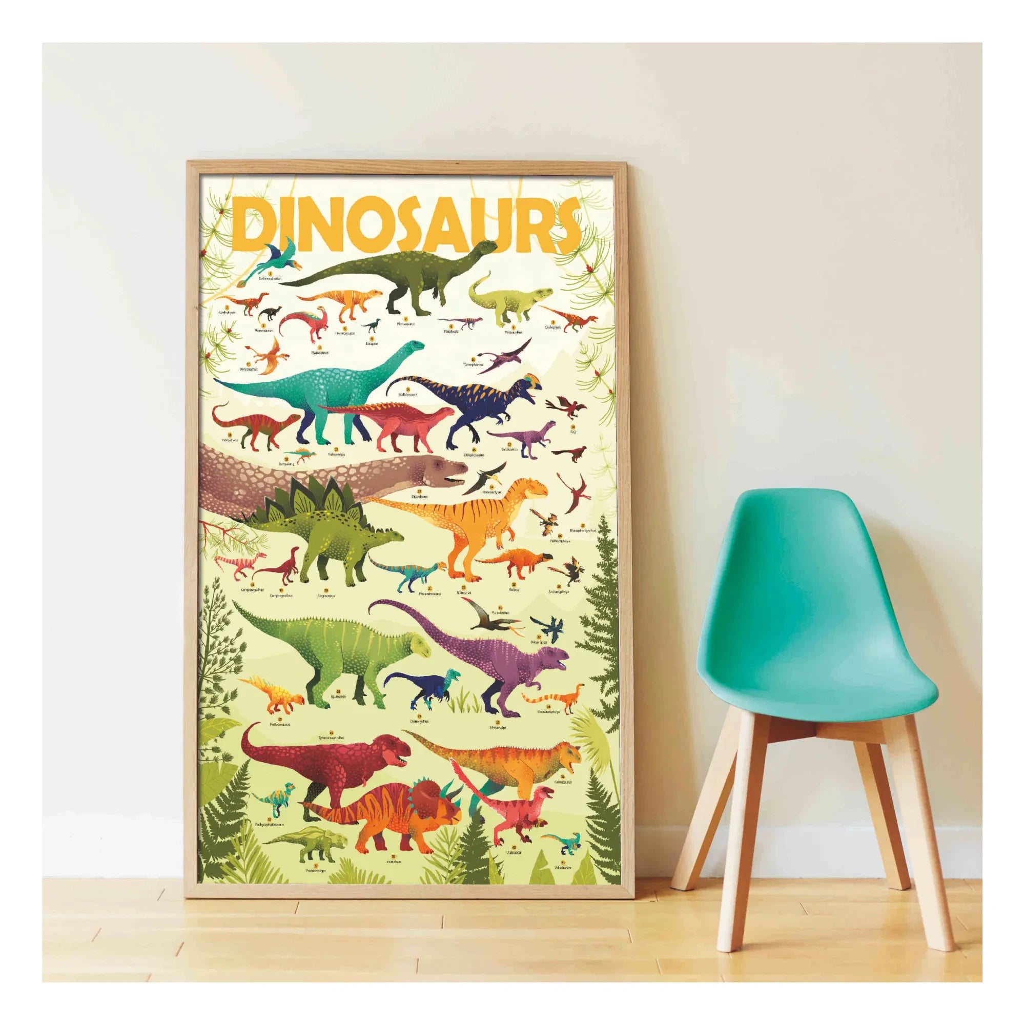 Poppik - Dinosaurs Sticker Poster