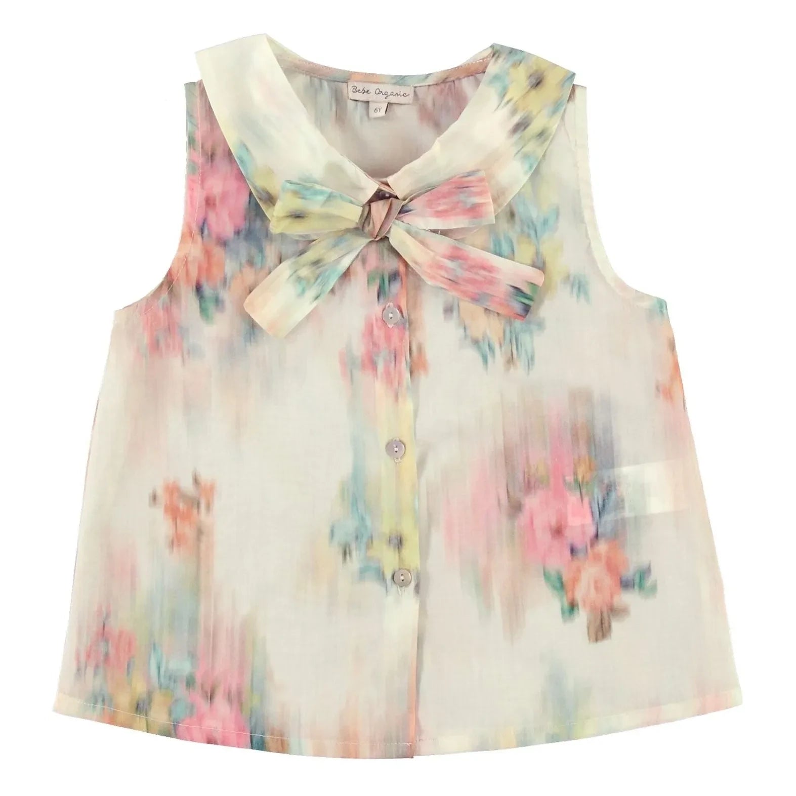 Bebe Organic - Top Nœud Paris Aquarelle | Ivory